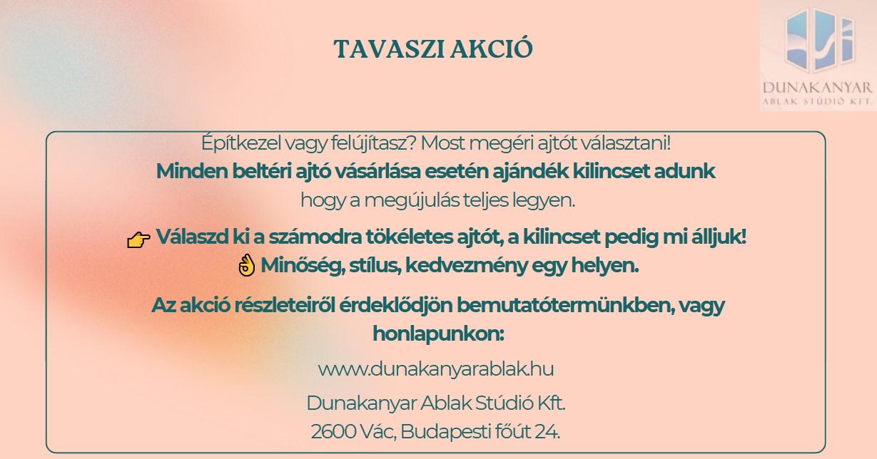Tavaszi akció - 2026